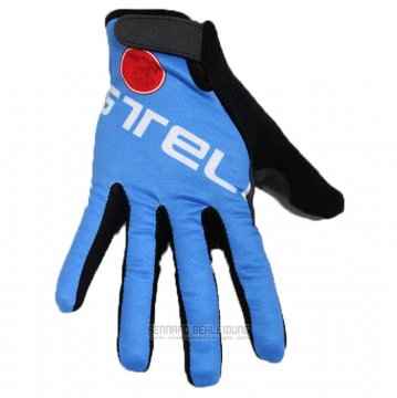 2020 Castelli Langfingerhandschuhe Radfahren Blau Shwarz (4)